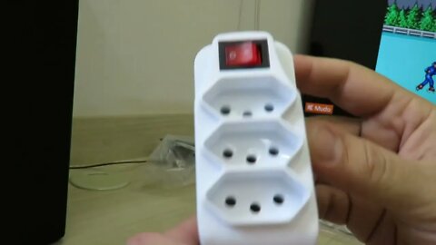 Adaptador De Tomada C/ Interruptor / 4 Tomadas 2P+T 5pçs