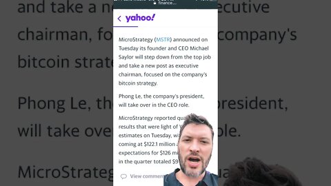 Is Michael Saylor stepping down?!? 🤞🏻🙏🏻