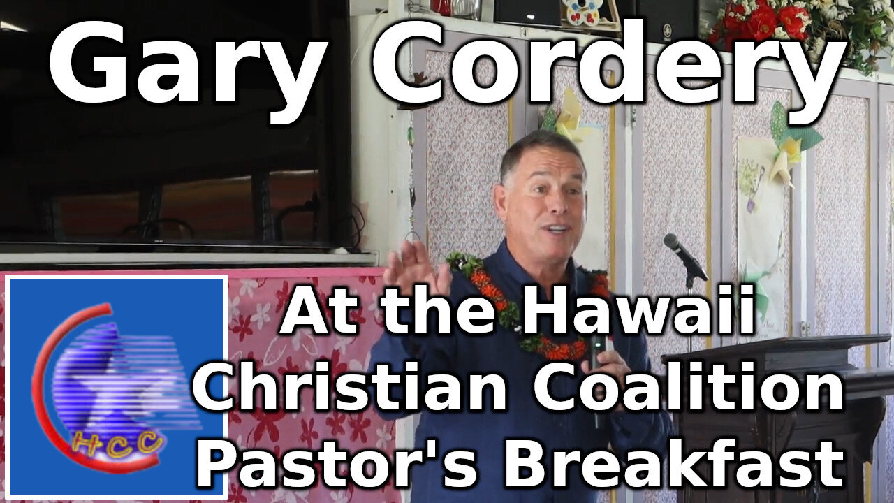 Gary Cordery at the Hawaii Christian Coalition Pastor's Breakfast