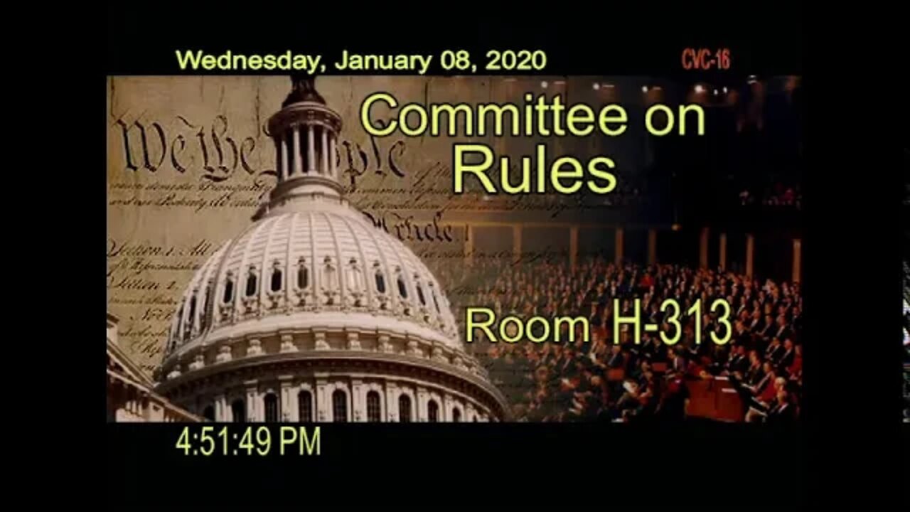 Congress House Rules Committee Meeting On Killing Terrorist Qassem Soleimani