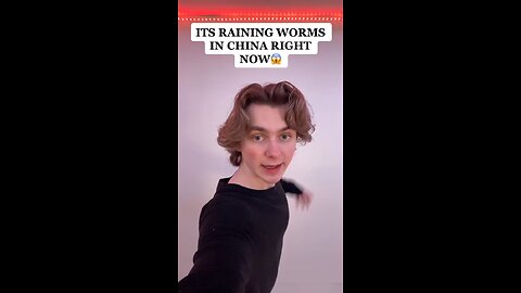 It raining worms in China