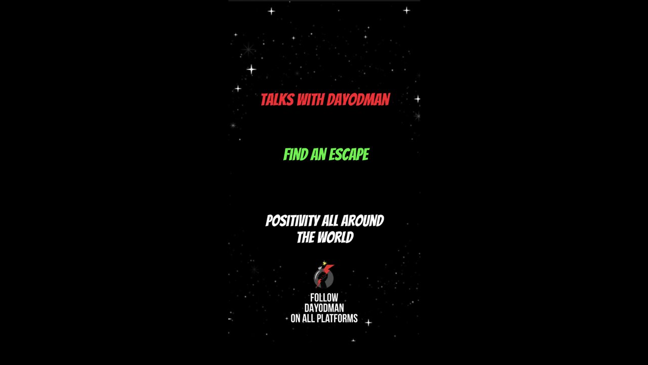 Find An Escape #dayodman #free #getaway #eeyayyahh #motivation