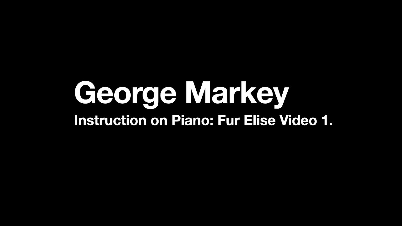 Learning Fur Elise Video 1.