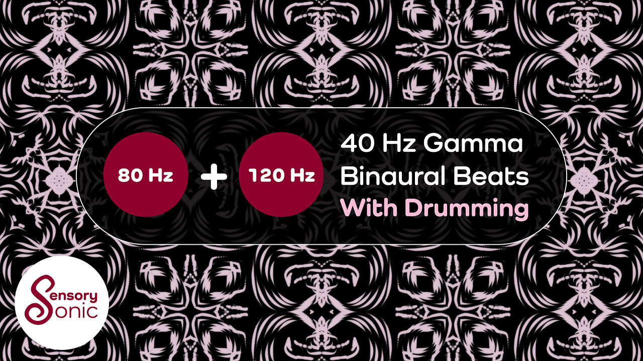 40 Hz Binaural Beats With a Drumming Journey | 8 Minutes | Gamma Waves for Focus and Concentration