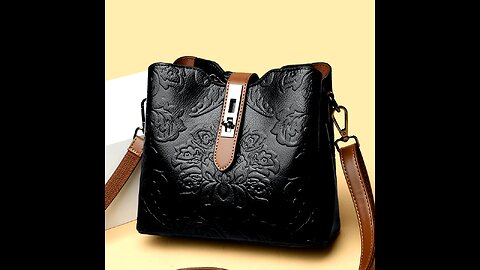 High Quality Soft Leather Three Layers Handbag