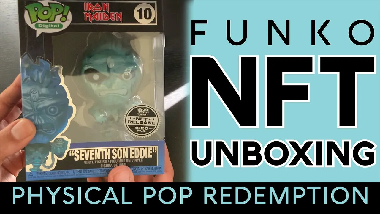 Funko Pop NFT Unboxing - Physical Pop Redemption Opening Iron Maiden Wax Blockchain Droppp AtomicHub