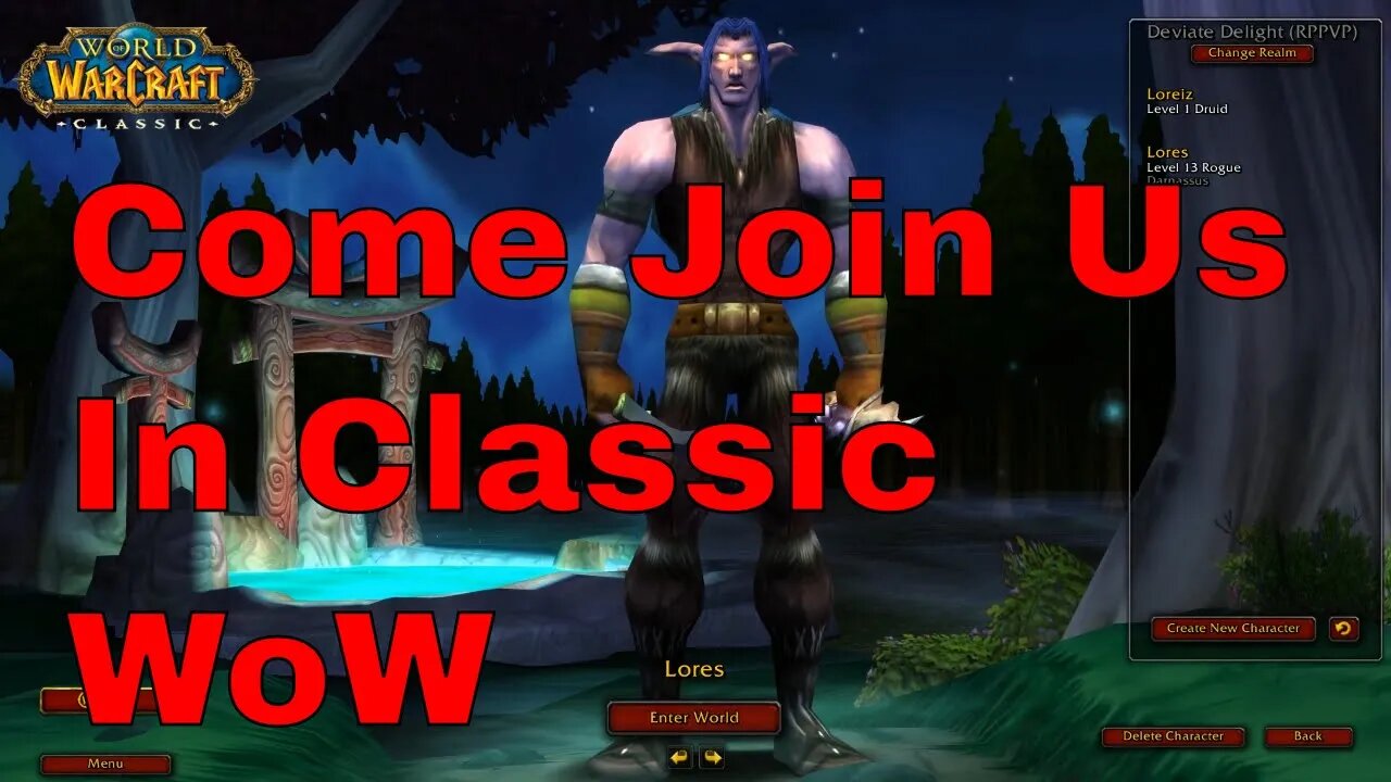 Lores The Rogue Keeps Training for Classic Wow PvP