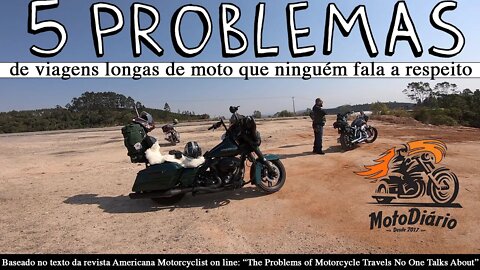 5 problemas de viagens longas de moto que ninguém fala a respeito