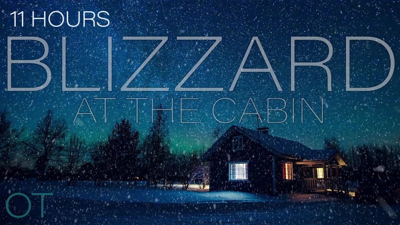 Blizzard at the Cabin 2| Howling wind and blowing snow for Relaxing| Studying| Sleep| Cabin Ambience