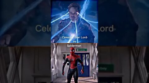 Celistial Star Lord Vs Spiderman