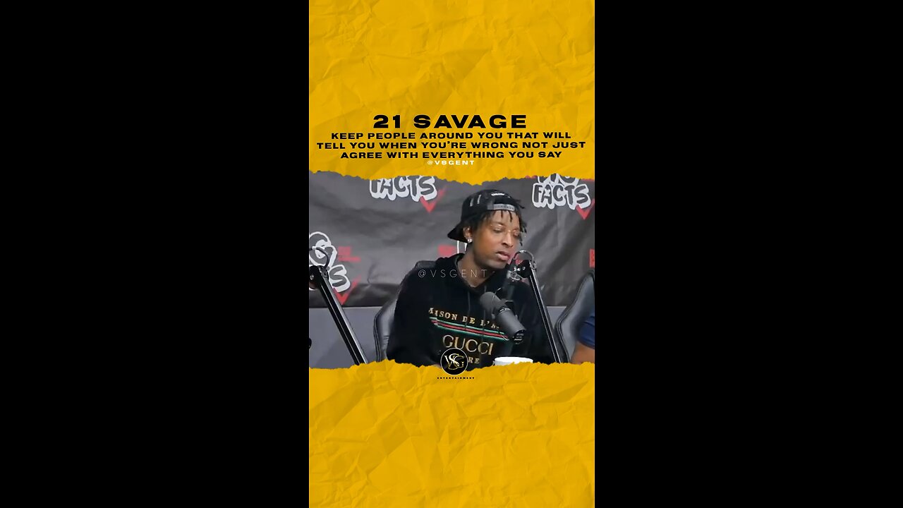 @21savage Keep people around u that will tell u when ur wrong not just agree with everything u say.