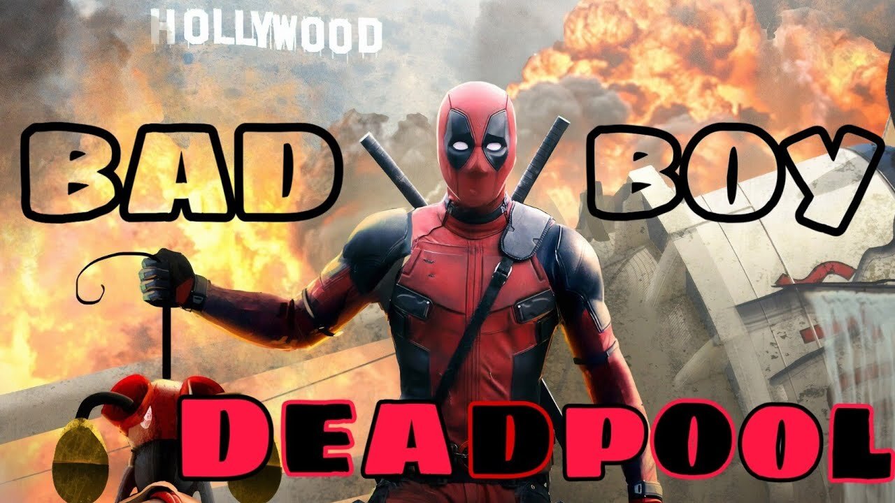 Deadpool Showing Middle finger