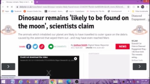 Dinosaur Remains On The Moon? Paranormal News