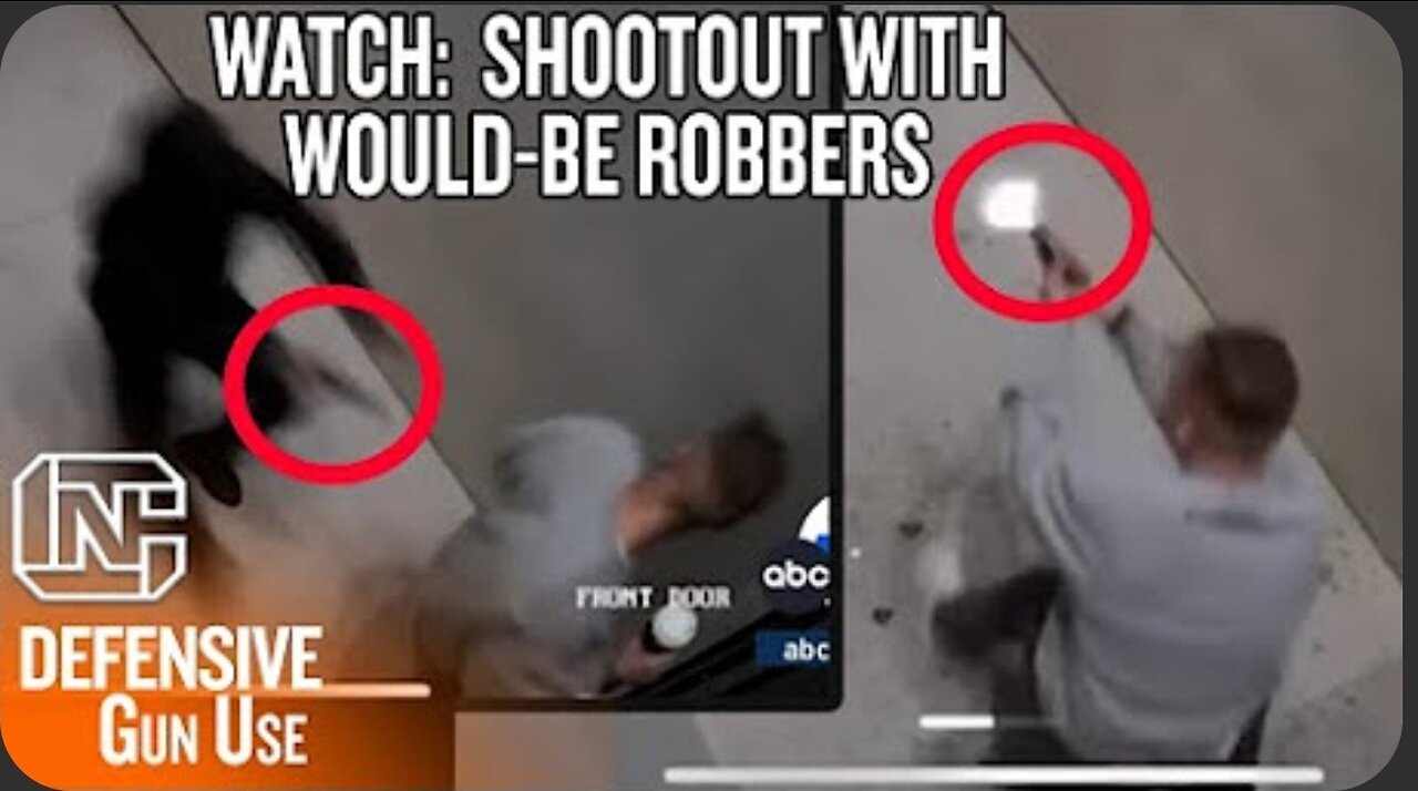 WATCH_ Armed Los Angeles Man Has Shootout With WouldBe Robbers Saving His Family