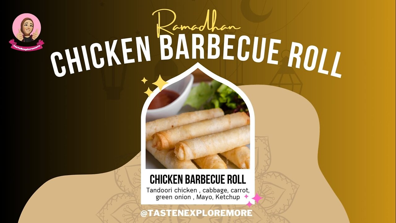 chicken barbecue rolls | ramadan recipes | #ramadan #food #cooking #fyp #viral #trending #desifood