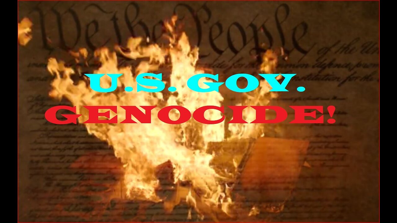 U.S. gov. approved genocide this is the greatest holocaust on Humanity!