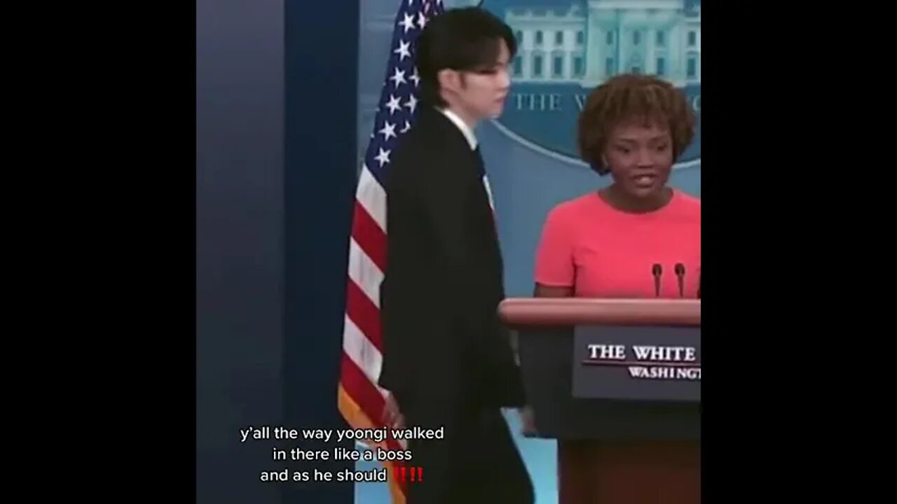 yoongi walk's like a boss 😎🔥 #btswhitehouse