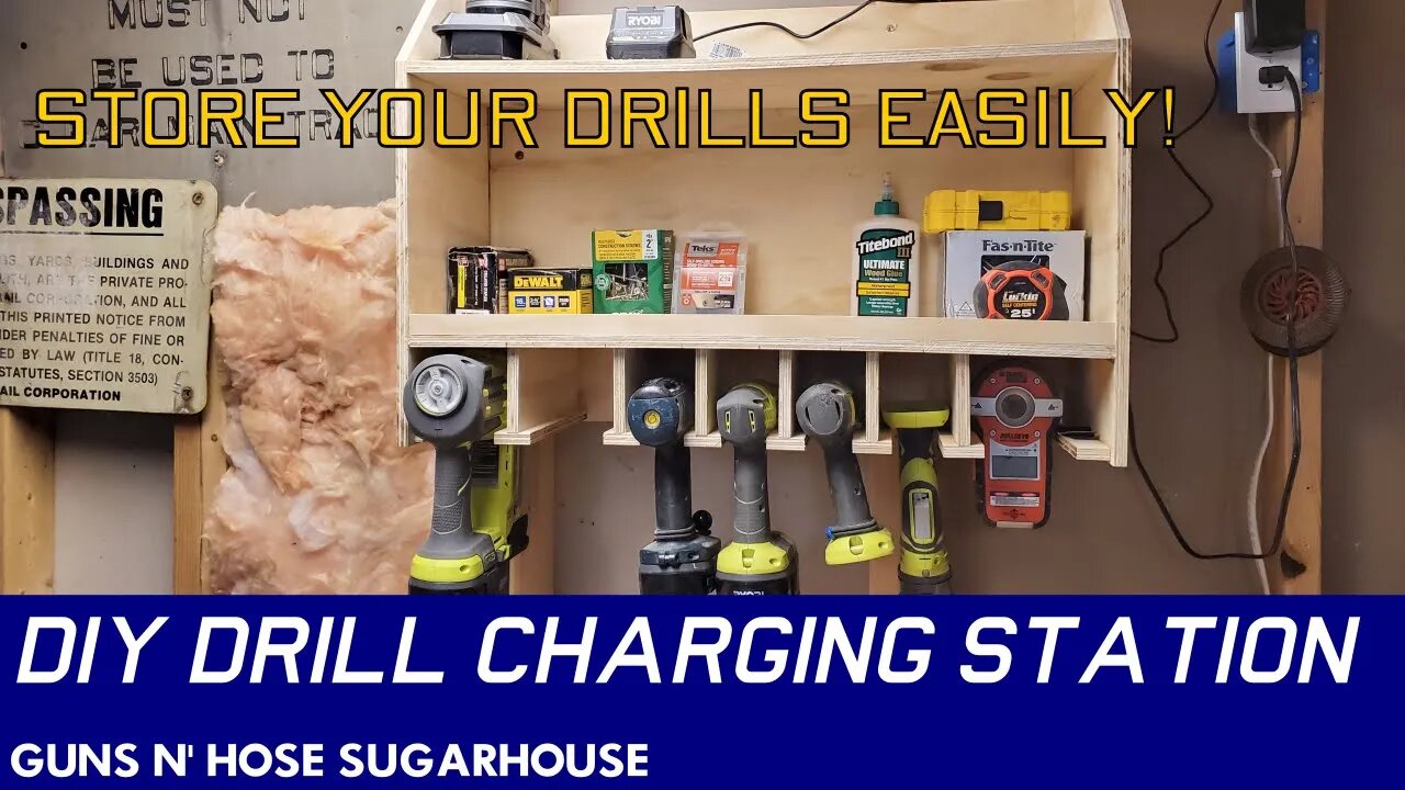 DIy Drill Charge and Storage