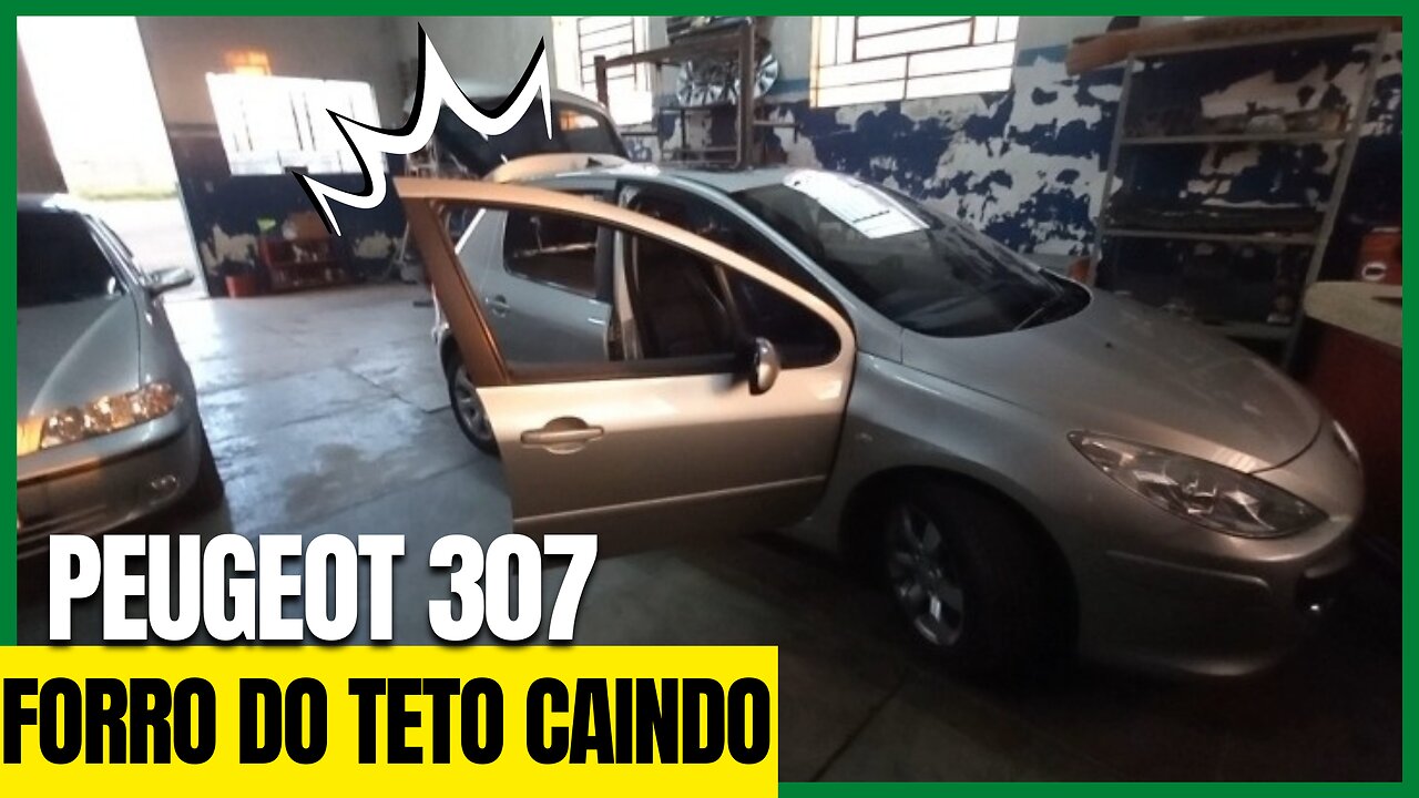 Recuperando o forro do teto caido + lubrificação teto solar Peugeot 307