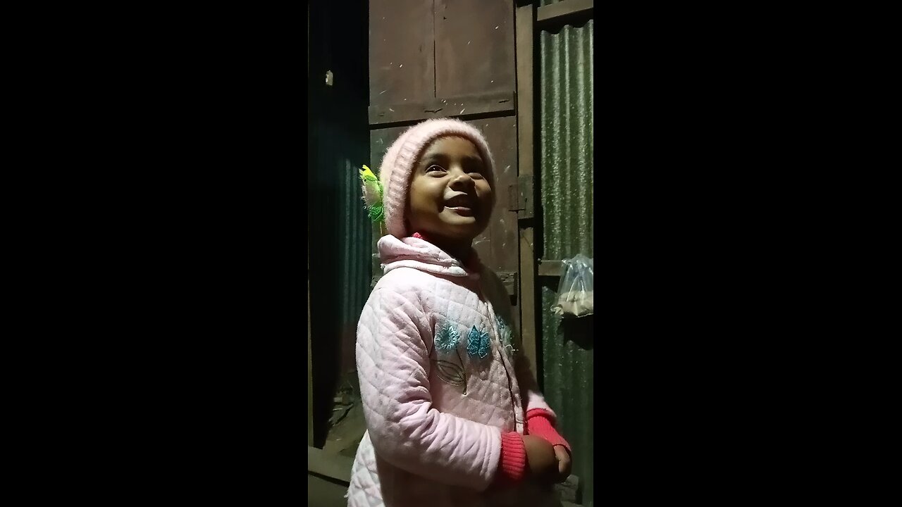 My daughter create a new song