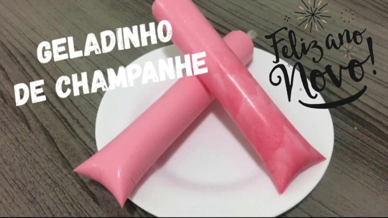 Especial de Ano Novo 04 - Geladinho Gourmet Drink de Champanhe - Delicioso e Refrescante !!