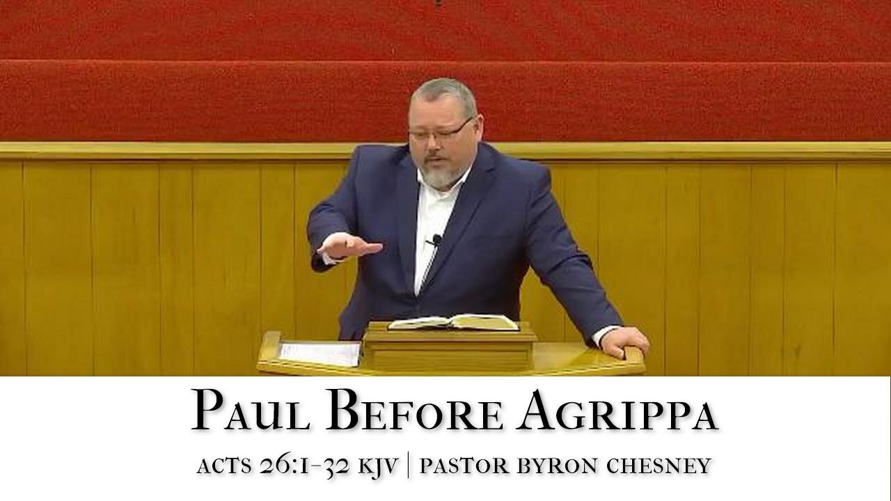 Paul Before Agrippa