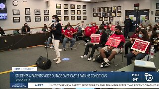 Students, parents and community members voice frustrations over Castle Park HS conditions