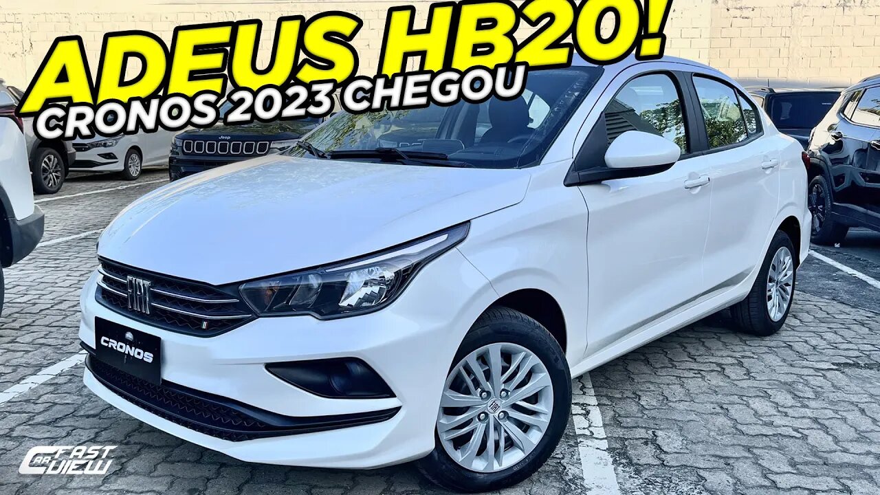 NOVO FIAT CRONOS 1.3 DRIVE 2023 ESCULACHA NOVO HB20 SEDAN! MELHOR CUSTO BENEFÍCIO DA CATEGORIA!