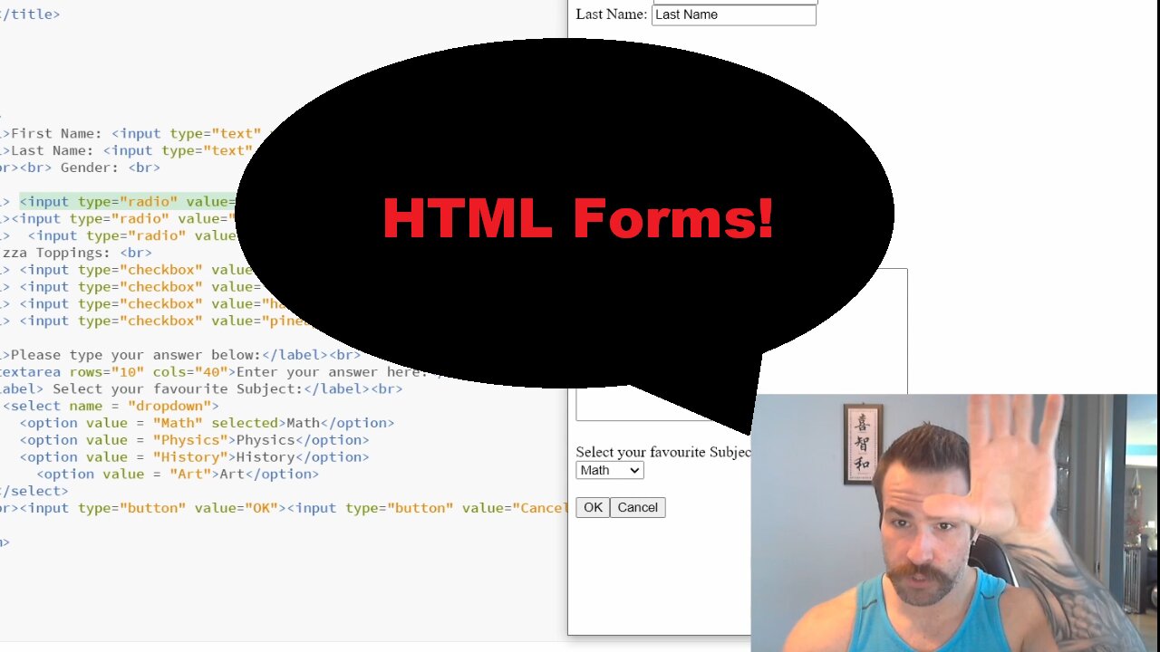 Adding forms in HTML!