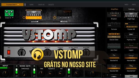 Vst Plugin Grátis VStomp Baixo e Guitarra