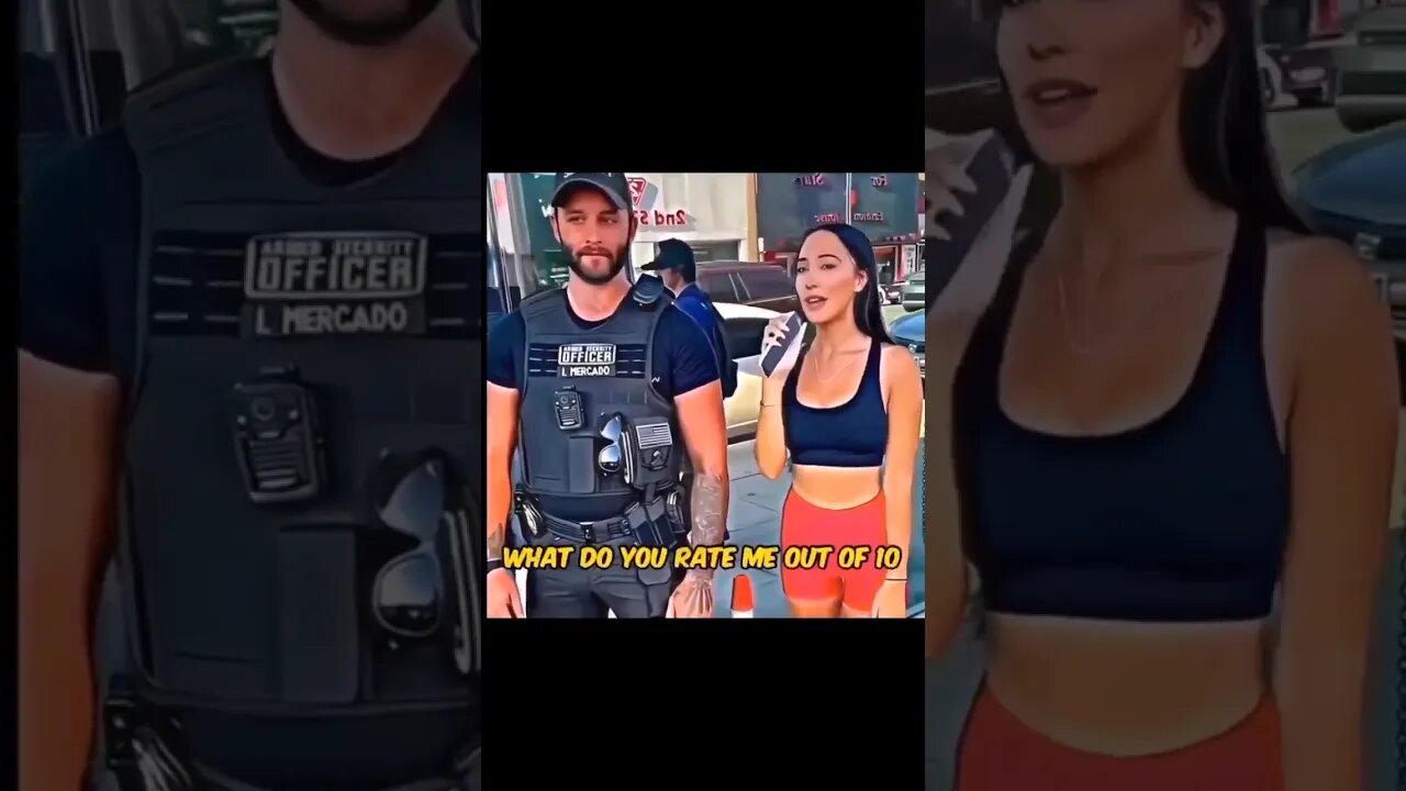 She shocked by officer issac unswer 🤣#viral #funny #shorts #couple