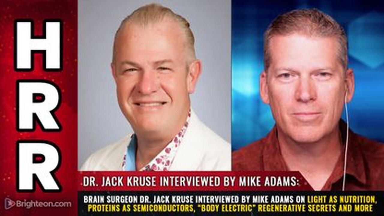 Brain surgeon Dr.Jack Kruse interviewed by Mike Adams on LIGHT as nutrition.