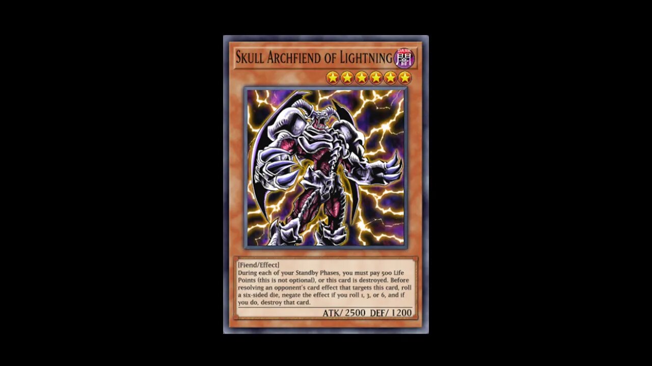 Yu Gi Oh! Skull Archfiend of Lightning