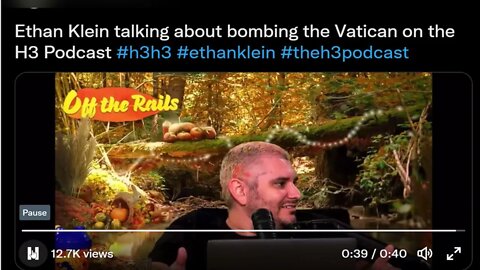 Ethan Klein's Unhinged Vatican City "Joke" Goes Viral