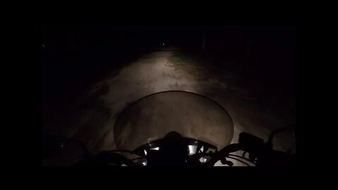 Night Time Dirt Road Riding