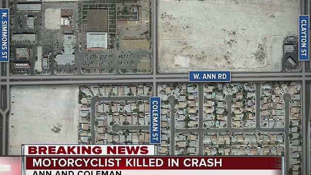 Motorcyclist dies in North Las Vegas crash