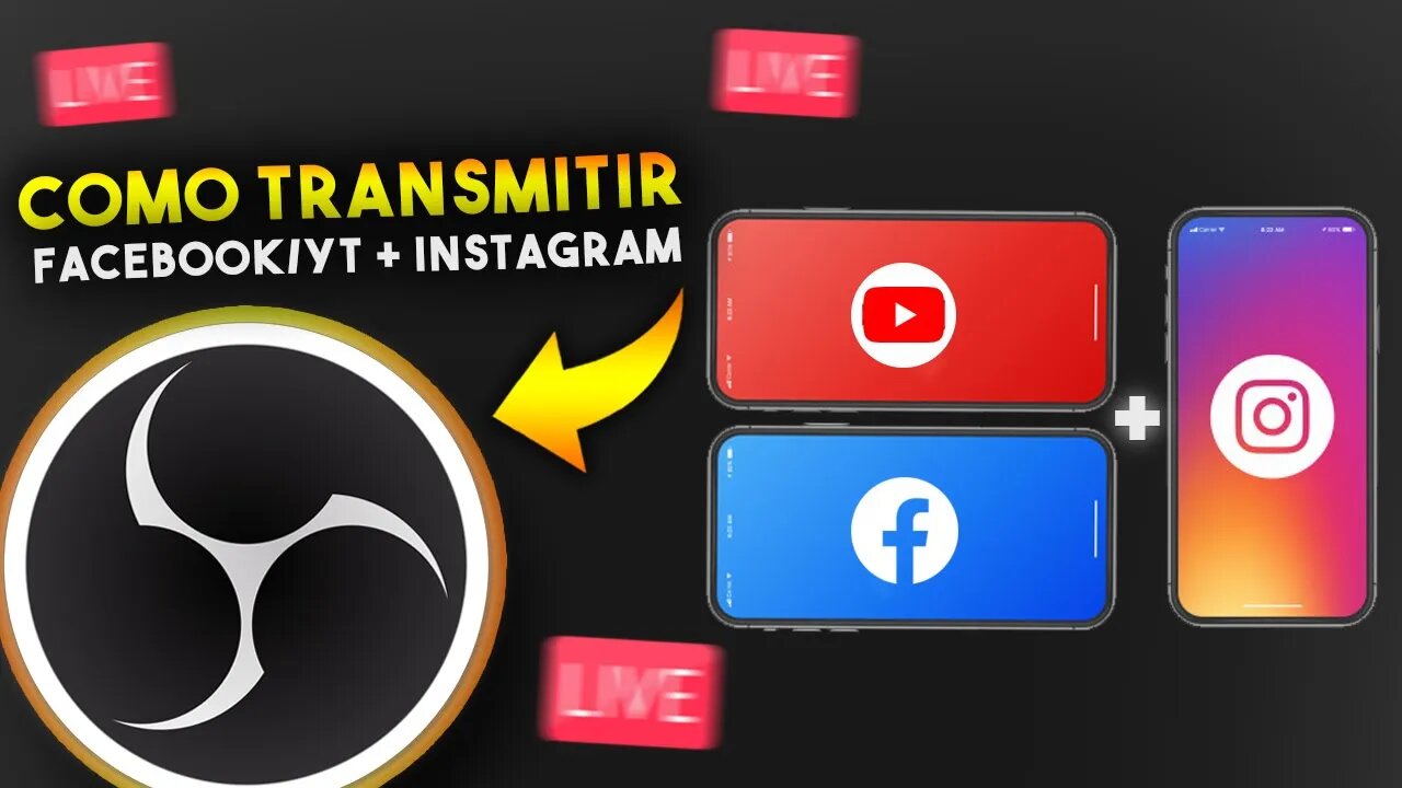 Como FAZER LIVE para YOUTUBE/FACEBOOK + INSTAGRAM | VERTICAL + HORIZONTAL
