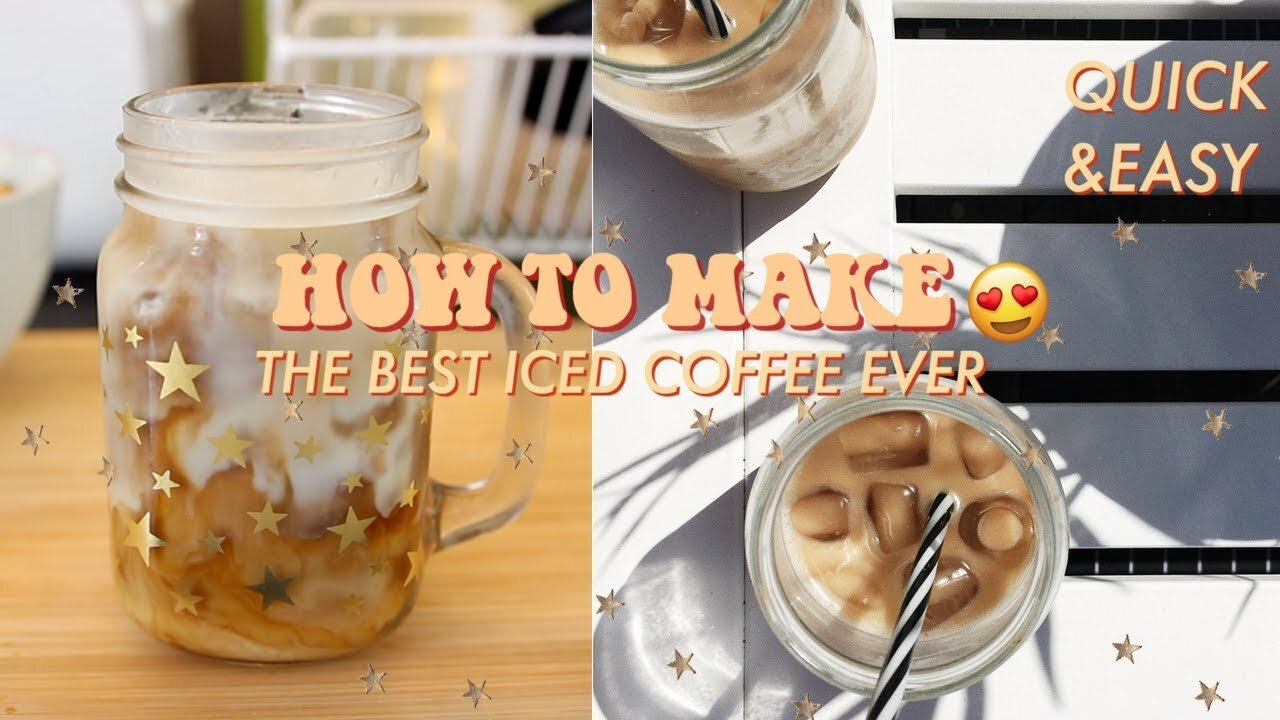 HOW TO MAKE THE BEST ICED COFFEE EVER! QUICK, EASY & VEGAN RECIPE♡