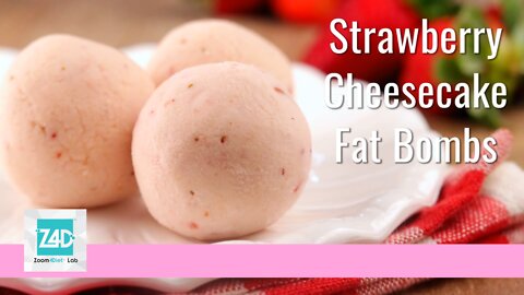 Keto Strawberry Cheesecake Fat Bombs