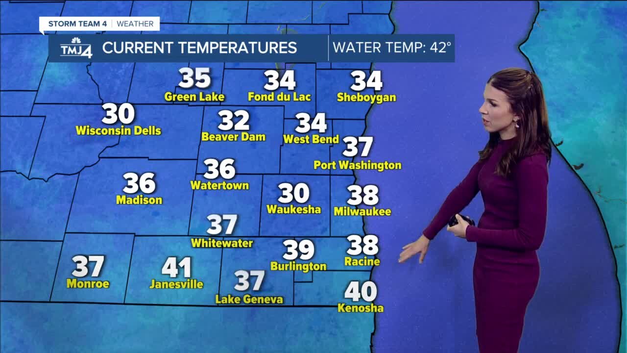 Chilly and cloudy Monday