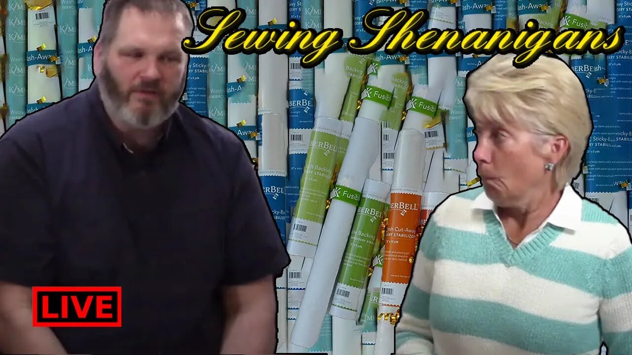 Embroidery Stabilizer! Sewing Shenanigans With Becky & Brent!