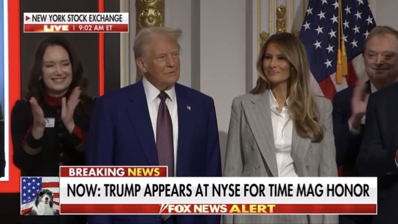 Trump speaks on being named TIME Person of the Year from the NYSE (12/12/24)