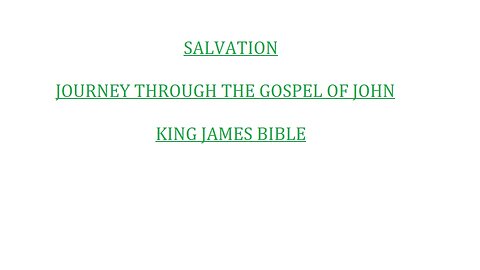 CH 1-2 Gospel of John: Introduction to Jesus Christ