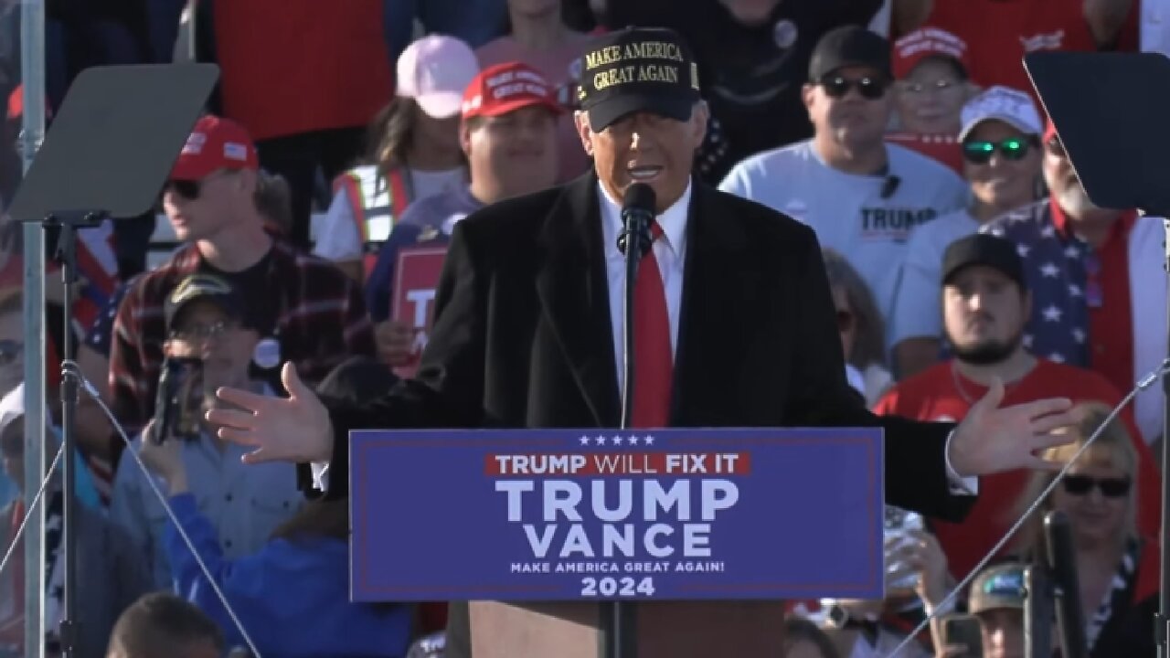 LIVE ~ President Trump speaks at a rally in Kinston, North Carolina ~ November 3 2024