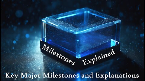 E269 Key Major Milestones and Explanations