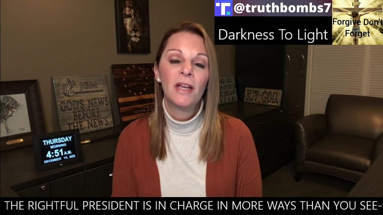 12/16/2022 THE RIGHTFUL PRESIDENT IS IN CHARGE IN MORE WAYS THAN YOU SEE
