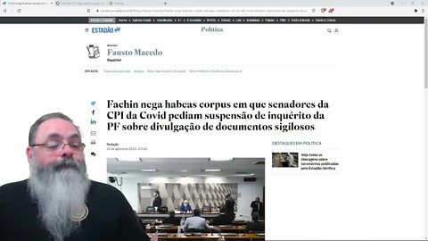 Fachin nega Habeas Corpus para parar investigação da PF essa notícia não é tão boa quanto parece — P