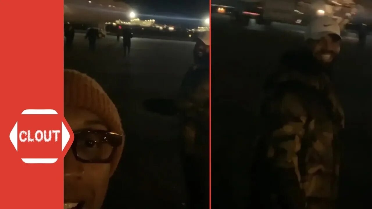 Cortez Bryant Sees Drake's $185M 'Air Drake' Private Plane For The First Time!