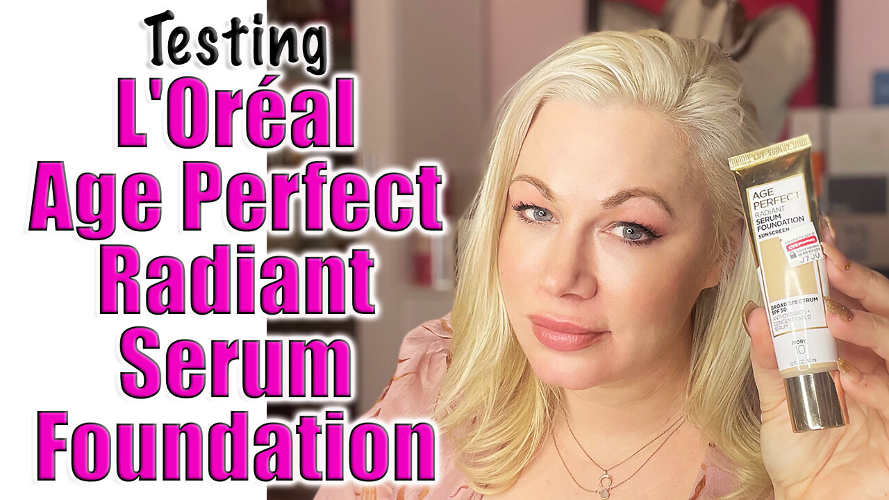 Testing L'Oreal Age Perfect Radiant Serum Foundation | Let's hope it works lol