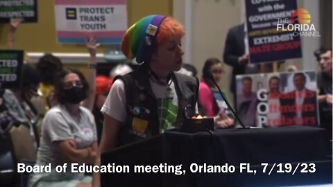 Trans and leftists meltdown at FL school board meeting